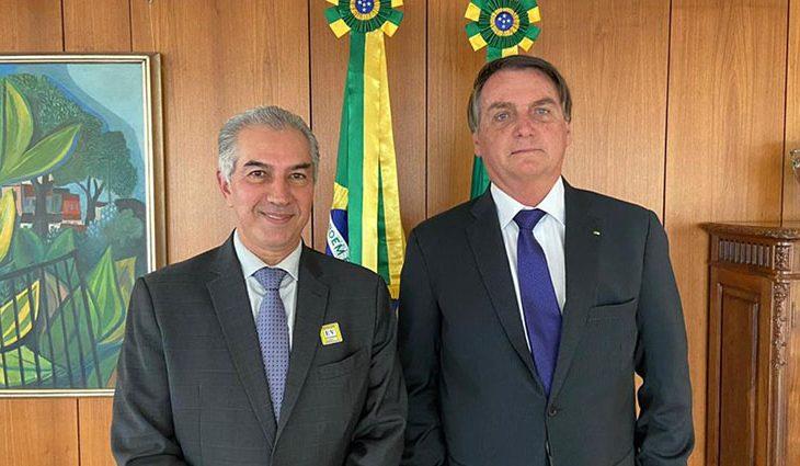 O presidente do partido PSDB Reinaldo Azambuja e o Governador Eduardo Riedel mostra a sua força politica em Campo Grande Mato Grosso do Sul.