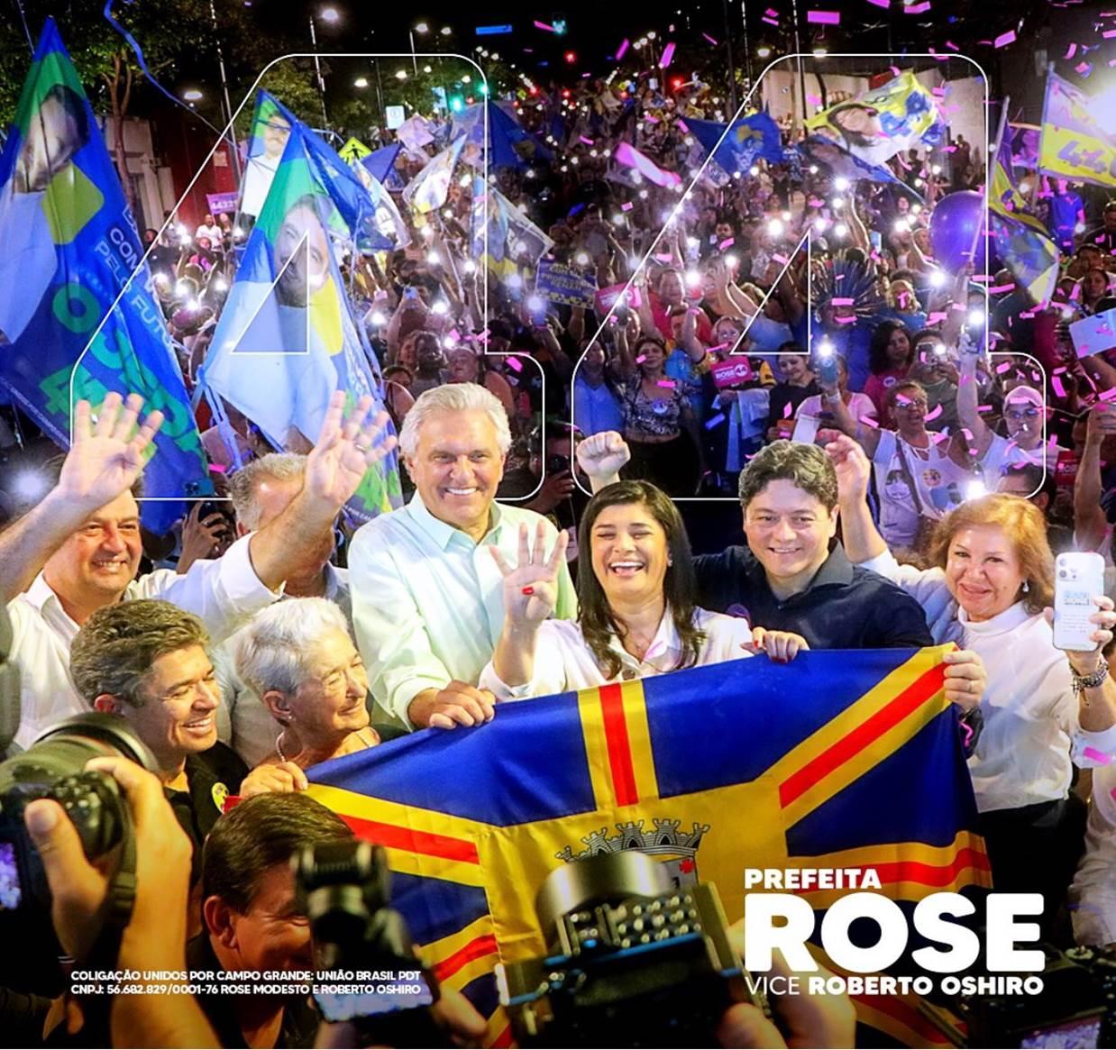 Rose Modesto  lança oficialmente campanha para prefeita da Capital com evento  que lotou e teve mais de 5 mil pessoas.