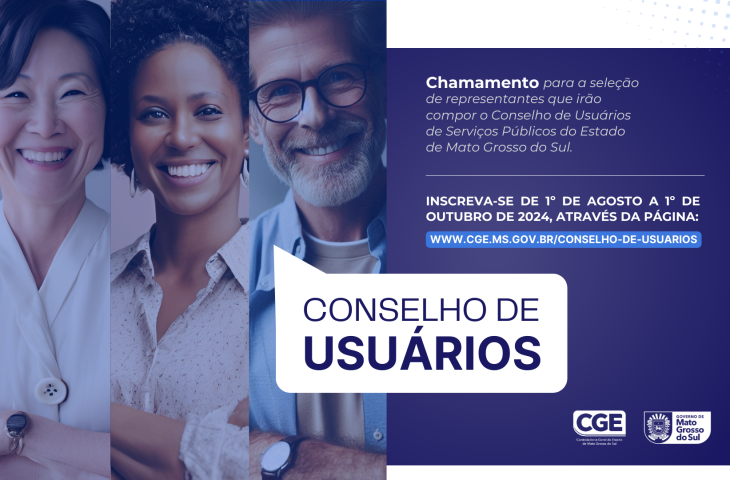Conselho de Usuários dos Serviços Públicos: inscrições vão até 1º de outubro.