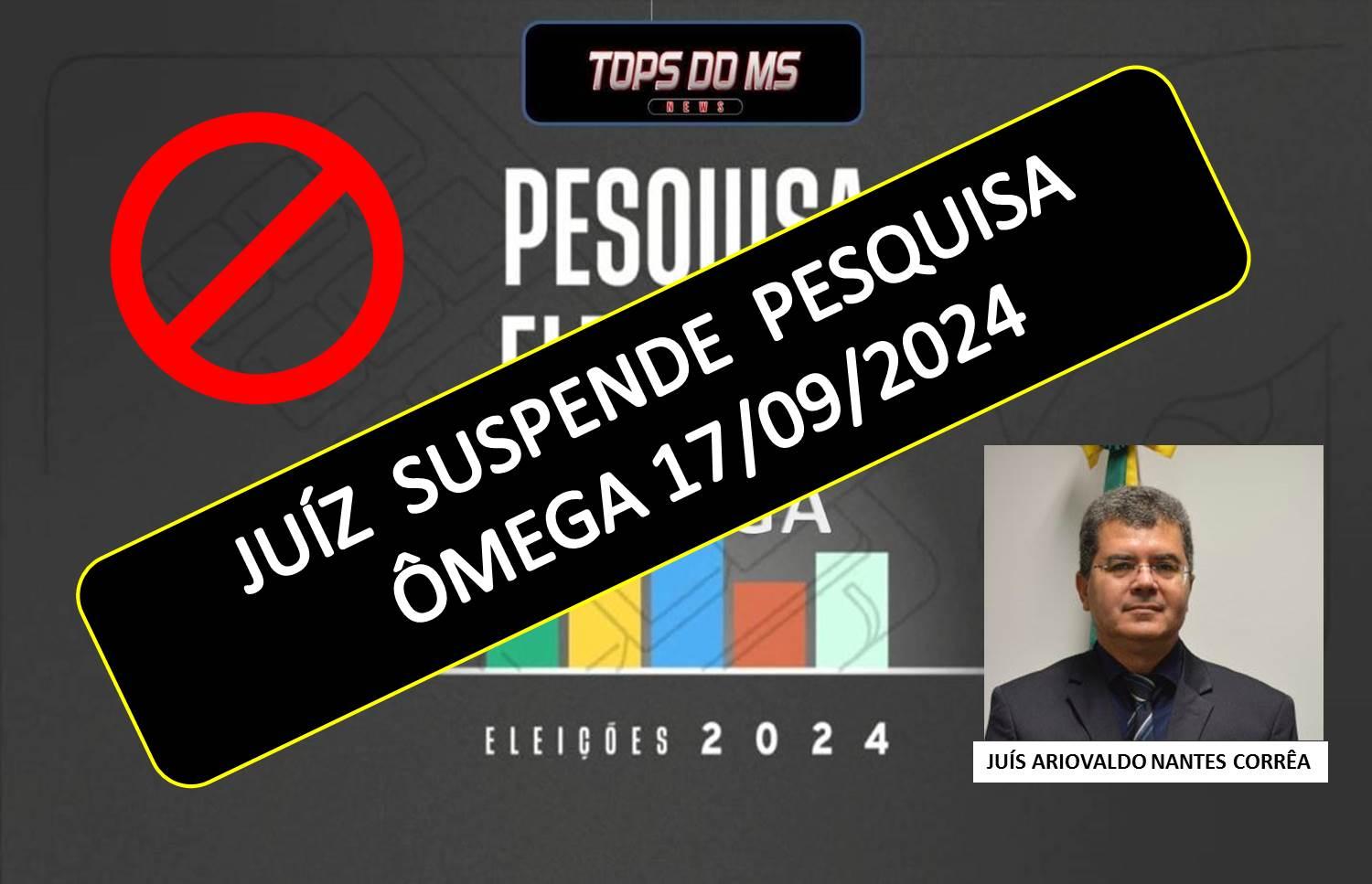 Juiz suspende divulgação de pesquisa da Ômega a pedido da coligação PSDB e Cidadania.