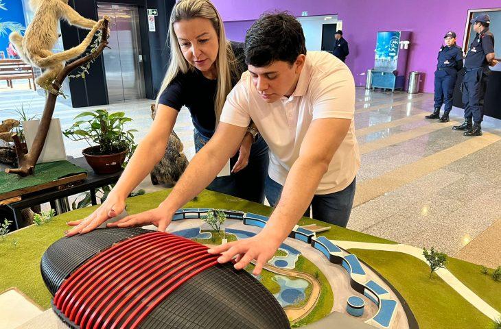 Senai MS imprime maquete 3D do Bioparque Pantanal para experiência tátil com deficientes visuais.