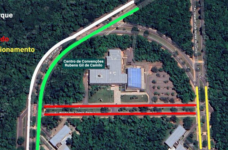 Simulado de acidente muda o trânsito no Parque dos Poderes no final de semana.