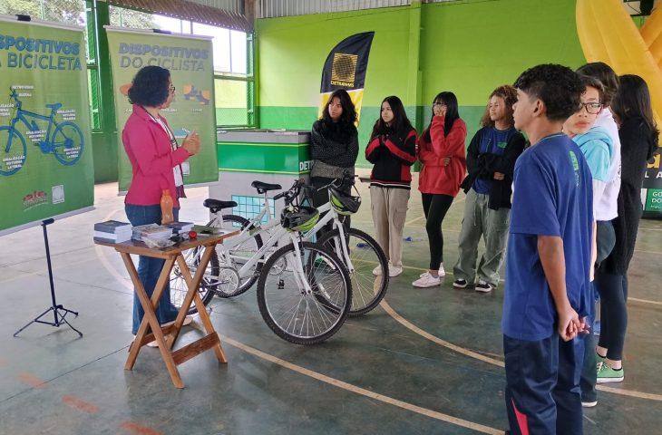 Detran leva ação interativa para ciclistas em evento no Parque das Nações Indígenas neste domingo.