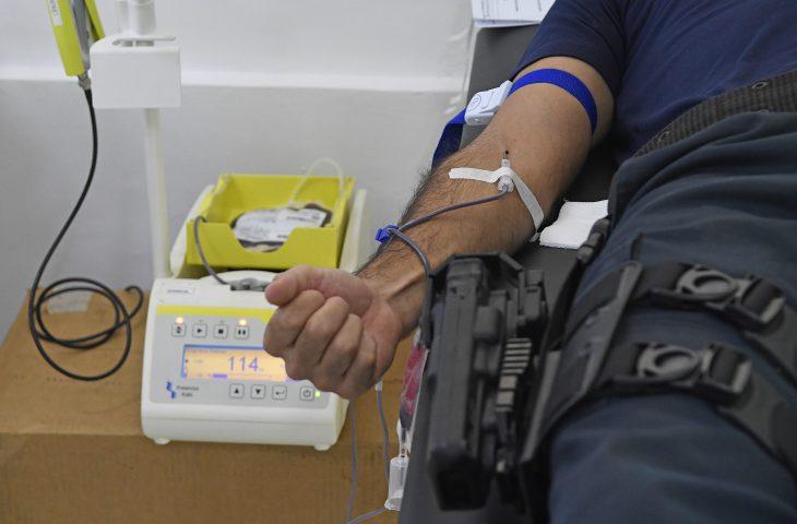 Doação de sangue na Sefaz bate recorde e coleta 162 bolsas em dois dias.