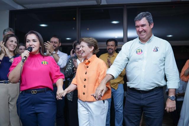 O Governado Eduardo Riedel e Tereza Cristina foram decisivos na vitória da prefeita Adriane Lopes.