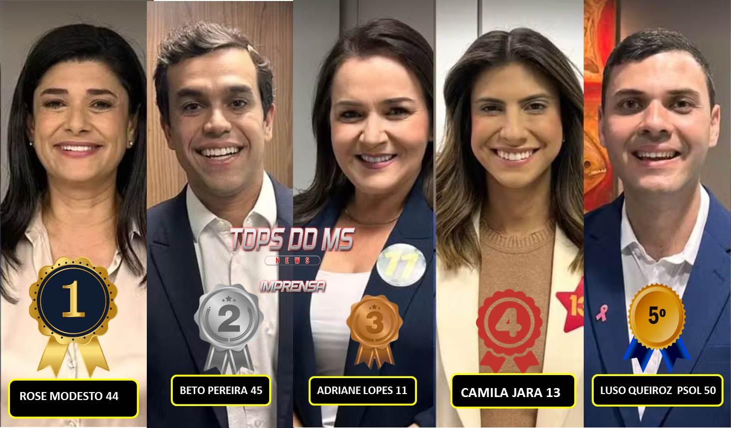 Rose Modesto que lidera em 1° lugar em todas as pesquisas, foi ao último debate da TV Morena ontem, e saiu vencedora do debate.