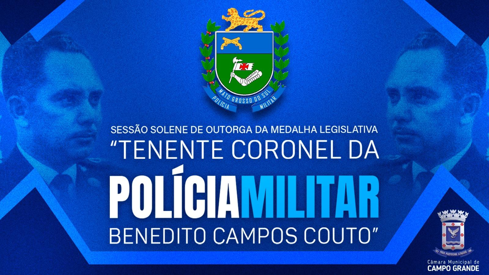 Câmara realiza sessão solene para homenagear policiais militares.