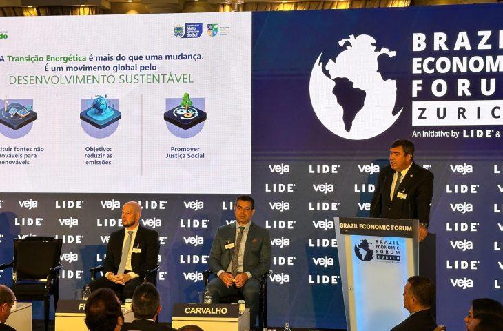 Energia limpa e segurança alimentar: na Suiça, Riedel defende que Brasil lidere transição energética no mundo.