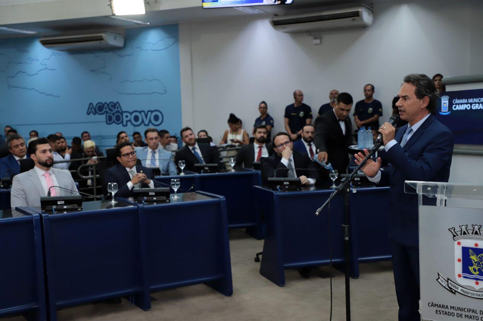 Vereador Marquinhos Trad toma posse e reforça compromisso com Campo Grande.