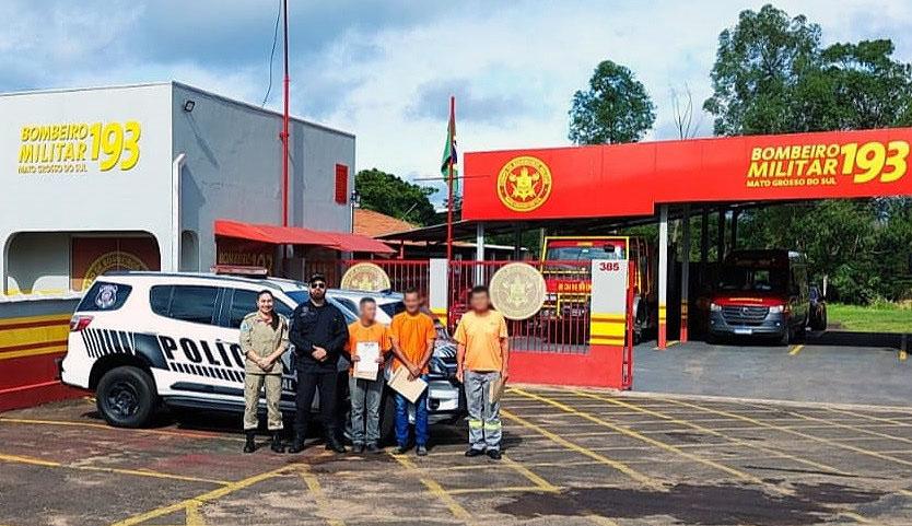 Quartel do Corpo de Bombeiros de Coxim é revitalizado com mão de obra prisional.