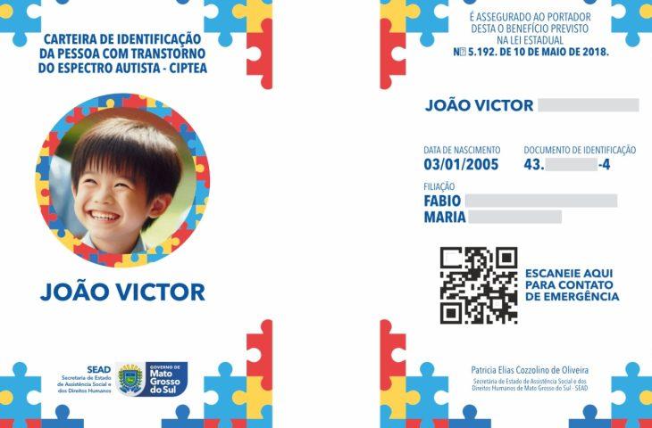 Vale em todo o MS: Carteirinha do Autista substitui laudo médico para desconto no IPVA em Mato Grosso do Sul.