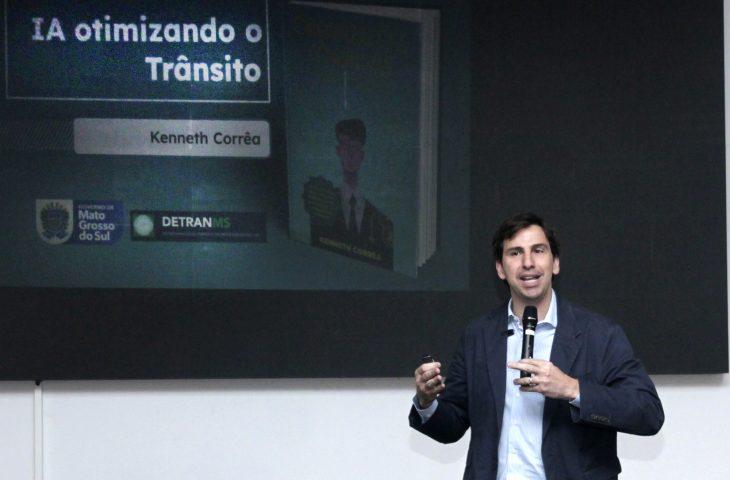 Workshop no Detran explora o futuro da IA no serviço público de Mato Grosso do Sul.