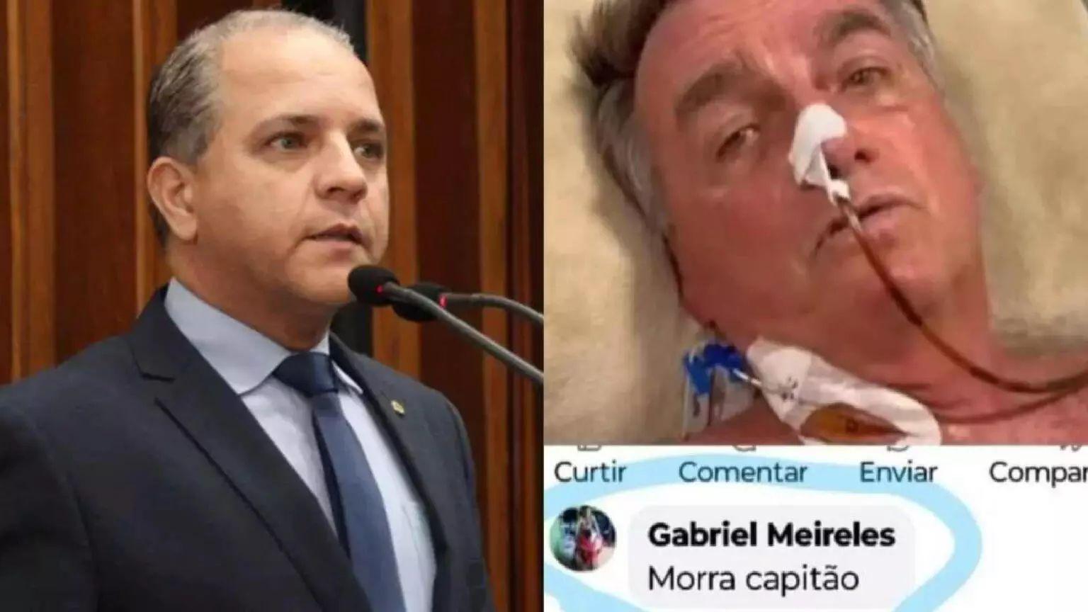 Deputado Coronel David pede exoneração de servidor do Detran-MS que desejou morte de Bolsonaro.