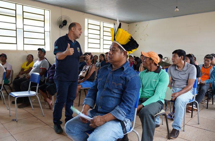 Sejusp capacita novos integrantes do conselho de segurança da aldeia Porto Lindo, em Japorã.