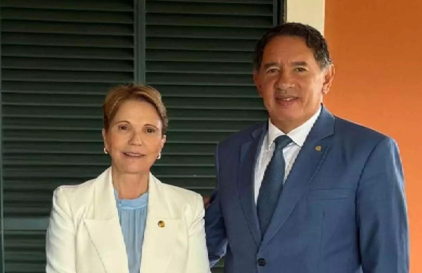Senadora Tereza Cristina cita Gerson Claro como nome da União Progressistas ao Senado.