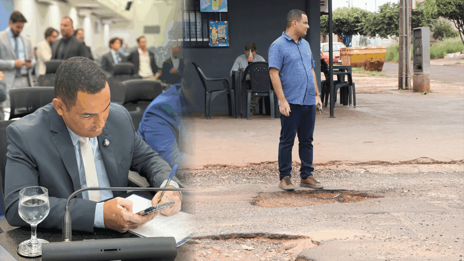 Vereador Wilson Lands solicita operação tapa-buracos em importante via do bairro Pioneiros.