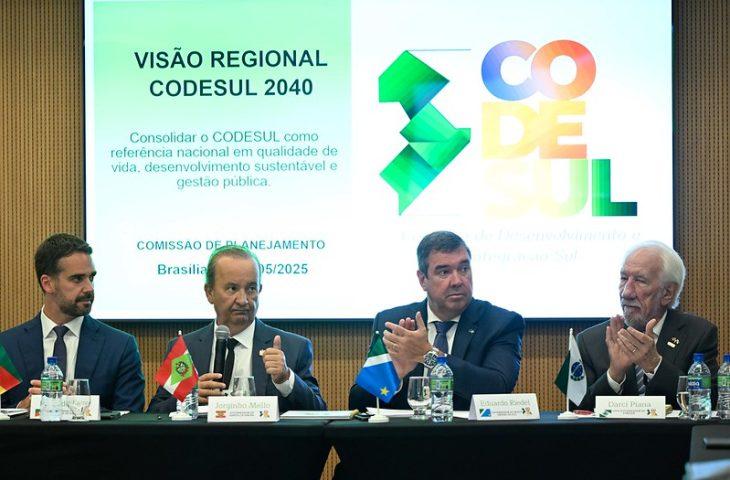 Visão Regional 2040: MS encabeça estratégia de desenvolvimento conjunto com RS, PR e SC.