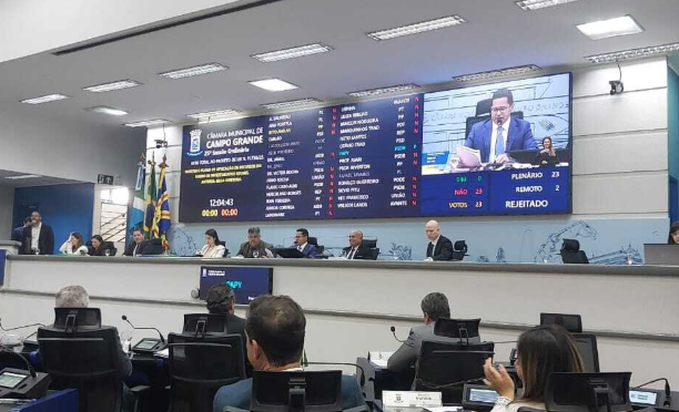 Câmara Municipal de Campo Grande derruba veto da prefeita  Adriane Lopes contra repasse de R$8,7 mi para saúde e social.