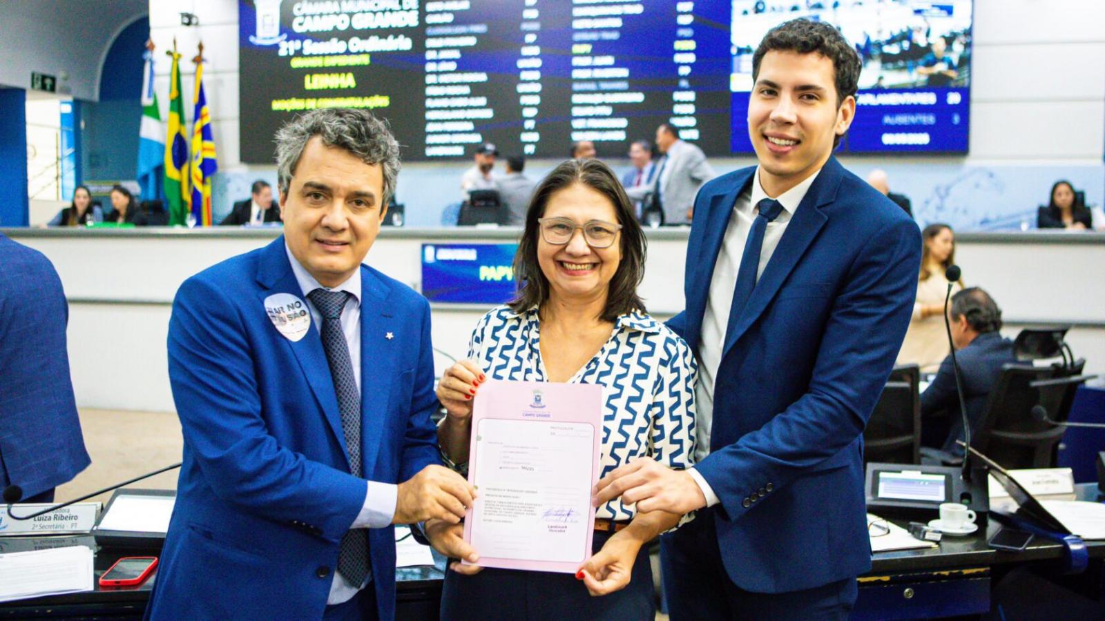 Landmark se soma à vereadora Luiza e Jean na criação da Frente Parlamentar em Defesa da Segurança Alimentar.