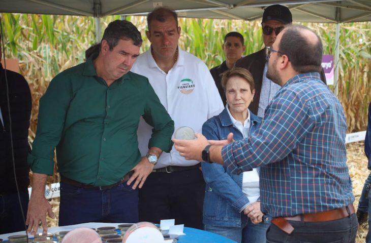 O Governador Eduardo Riedel de MS discute novas tecnologias e modelos para impulsionar produção de milho.