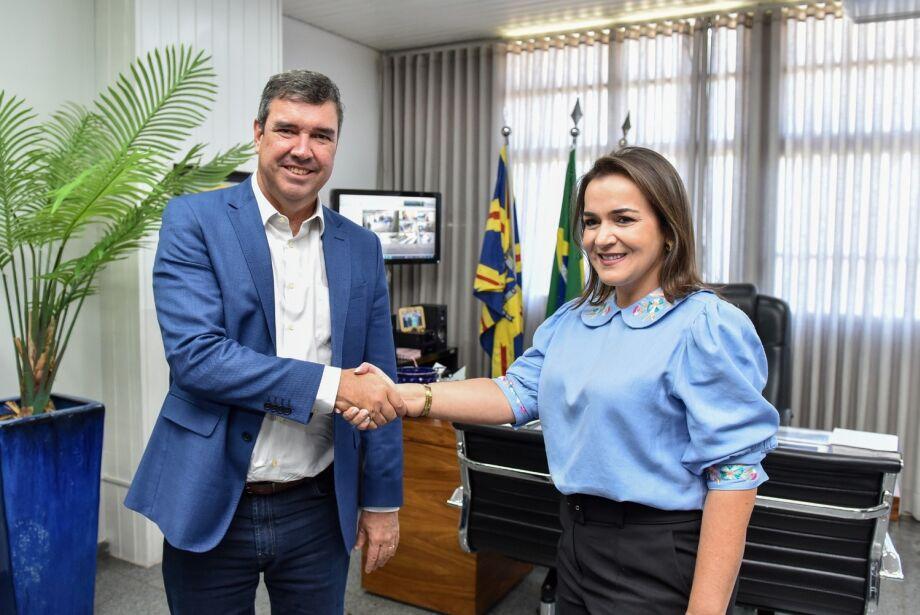 O Governador Eduardo Riedel e a Prefeita  Adriane  Lopes vão investir R$ 120 milhões em obras para o aniversário de Campo Grande.