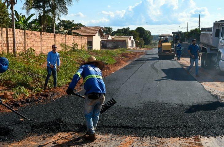 Pavimentação avança em Rio Verde, um dos principais destinos turísticos de Mato Grosso do Sul.