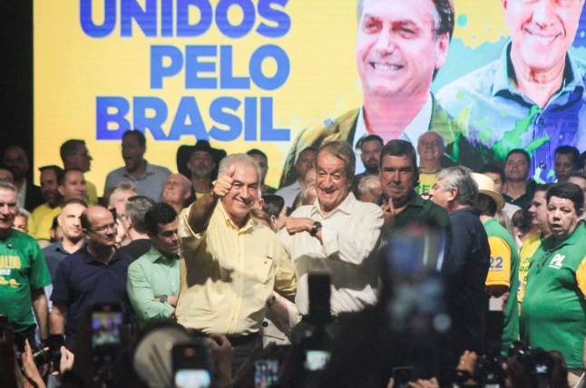 Pollon e Catan desprezam a filiação do ex governador Reinaldo  Azambuja no comando do PL e faltam em evento com líder nacional do partido.
