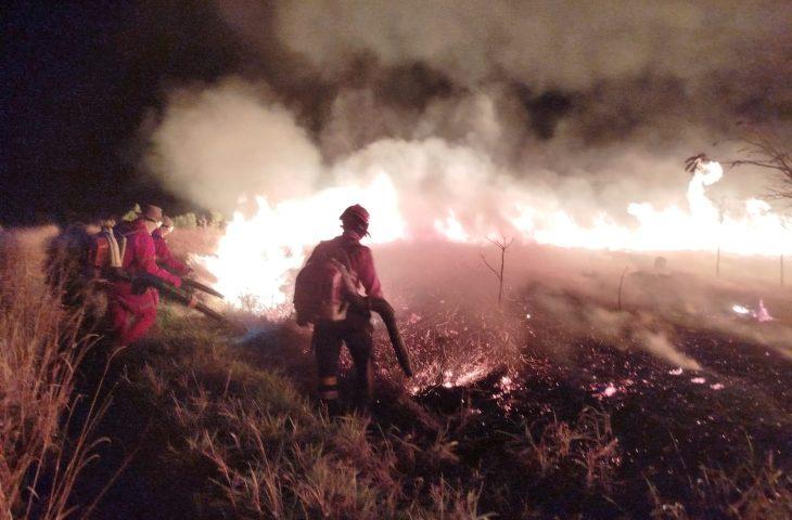 Operação Pantanal: atuação do Corpo de Bombeiros contribui para controle de incêndio em parque estadual de MS.