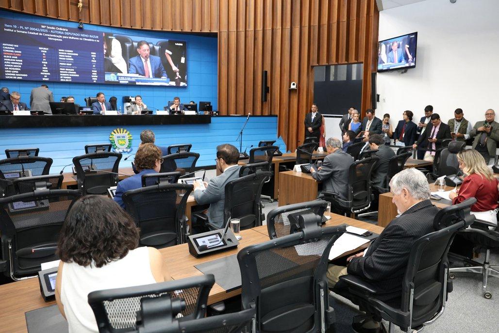 Pautada redação final da criação da Semana de Conscientização sobre Menopausa e Climatério.