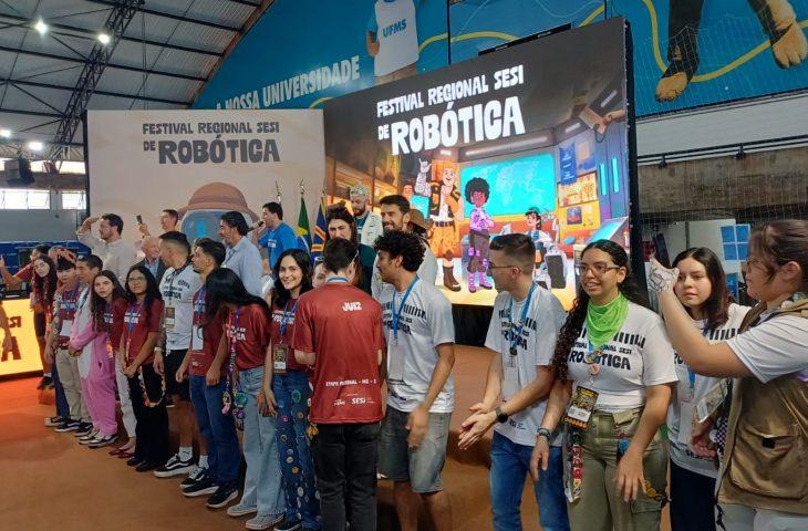 Com apoio da Fundtur, equipes de escolas públicas de MS participaram do 1º Festival Regional Sesi de Robótica.