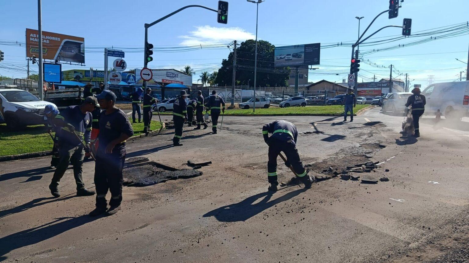 Agetran informa interdição parcial na rotatória da Zahran com Joaquim Murtinho.