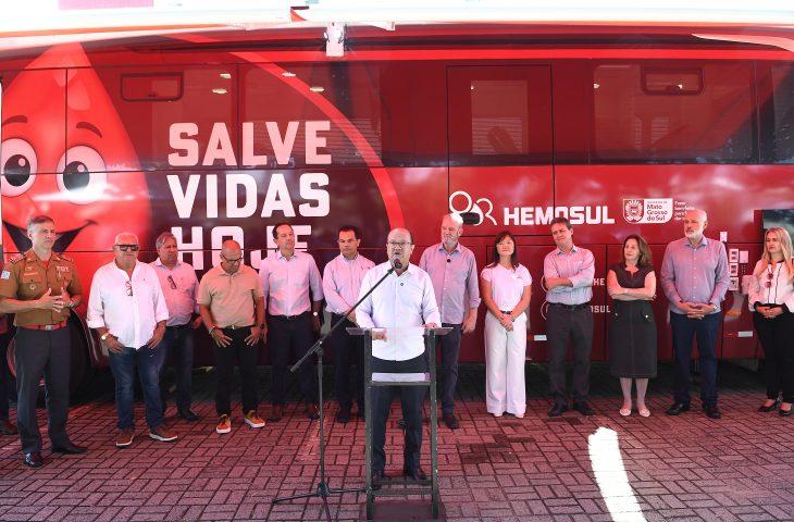 Solidariedade: nova unidade móvel do Hemosul chega para ampliar captação de sangue em MS.