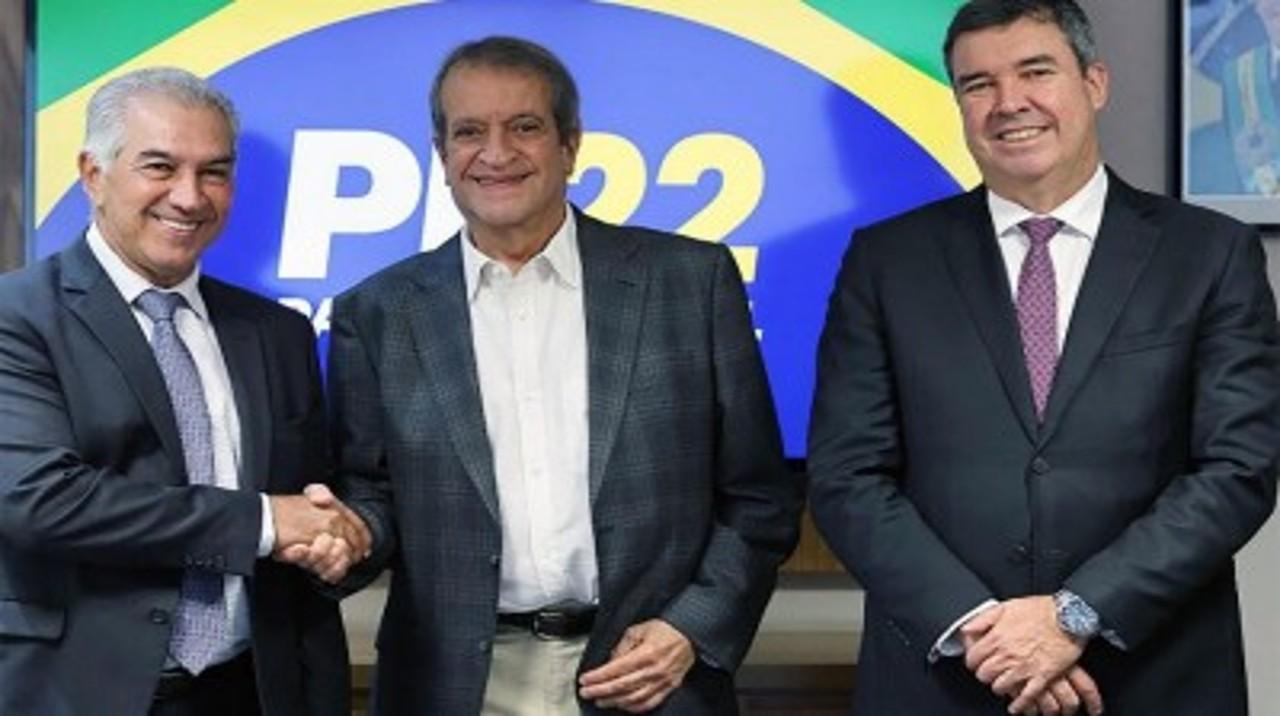 Valdemar Costa Neto e Reinaldo  Azambuja se reúnem em Campo Grande-MS para debater candidatura de Flávio Bolsonaro.
