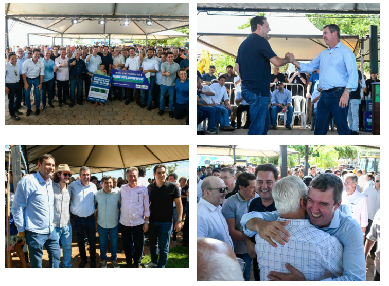 Encontro entre governadores marca entrega de anteprojeto de ponte entre MS e Paraná.