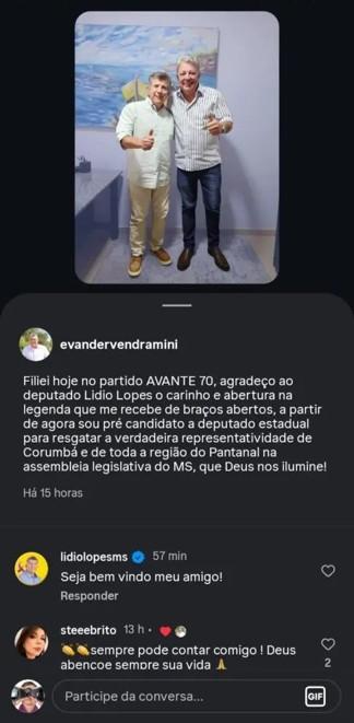 O Deputado Lídio Lopes assume o partido Avante em Campo Grande-MS e filia ex-deputado estadual. O Deputado Lídio Lopes assume o partido Avante em Campo Grande-MS e filia ex-deputado estadual.