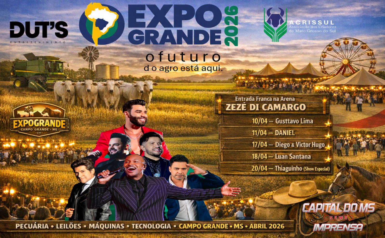 Expogrande 2026: tradição, inovação e o futuro do agro em um só lugar.