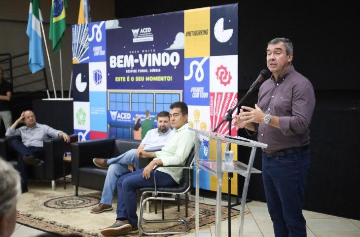 O Governador Eduardo Riedel  reforça ambiente positivo de negócios e crescimento de MS acima da média.