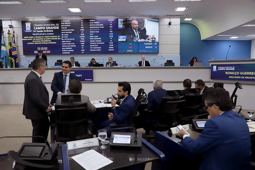 Vereadores aprovam criação de pontos de apoio para motoristas de aplicativo e mais seis Projetos.