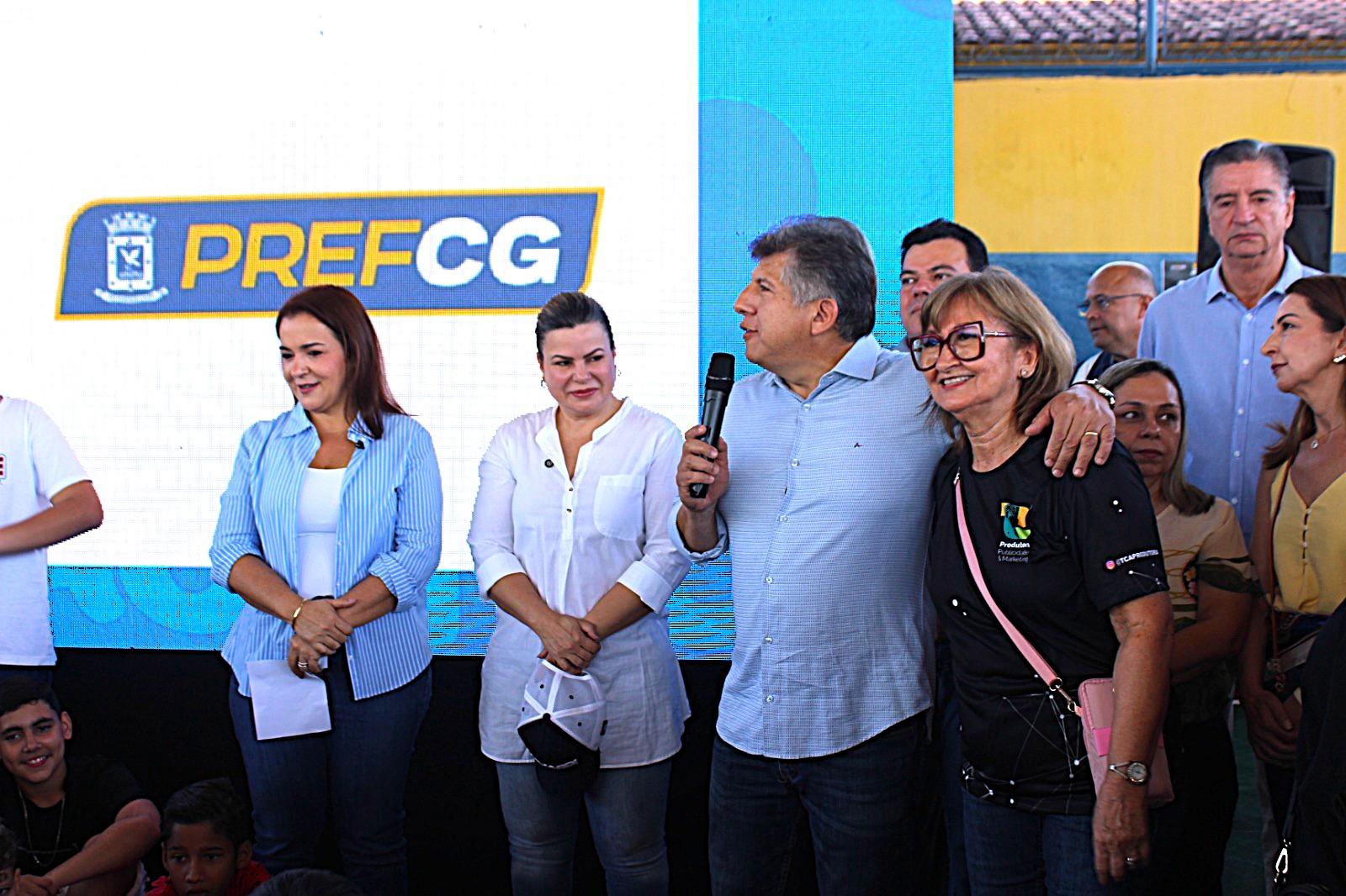 Darci Caldo participa do Mutirão Todos em Ação no Jardim Anache e destaca a importância do projeto para a comunidade.