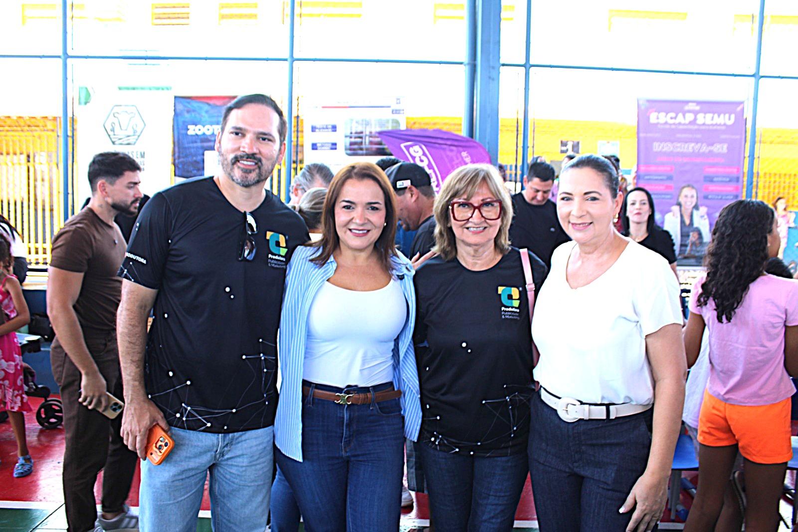 Darci Caldo participa do Mutirão Todos em Ação no Jardim Anache e destaca a importância do projeto para a comunidade.