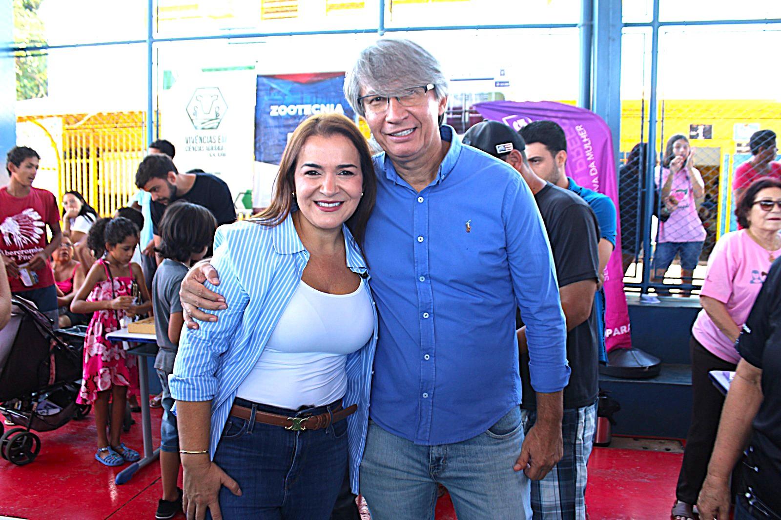 Darci Caldo participa do Mutirão Todos em Ação no Jardim Anache e destaca a importância do projeto para a comunidade.