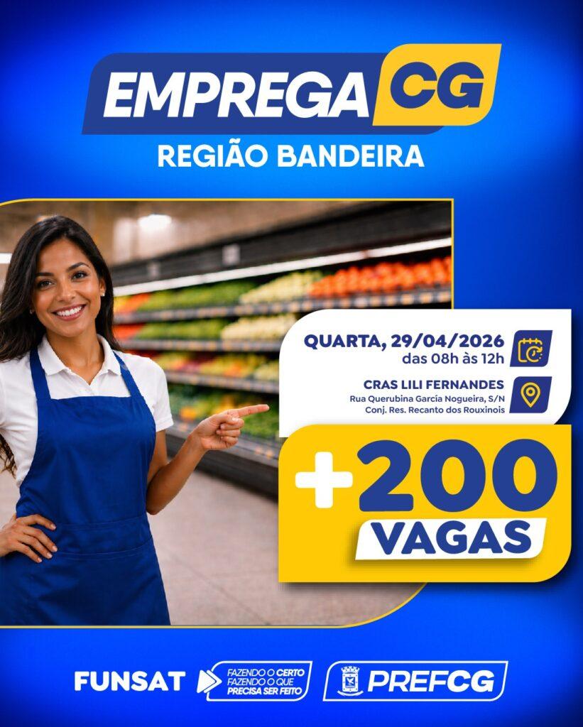 Emprega CG chega à Região Bandeira. Emprega CG chega à Região Bandeira.