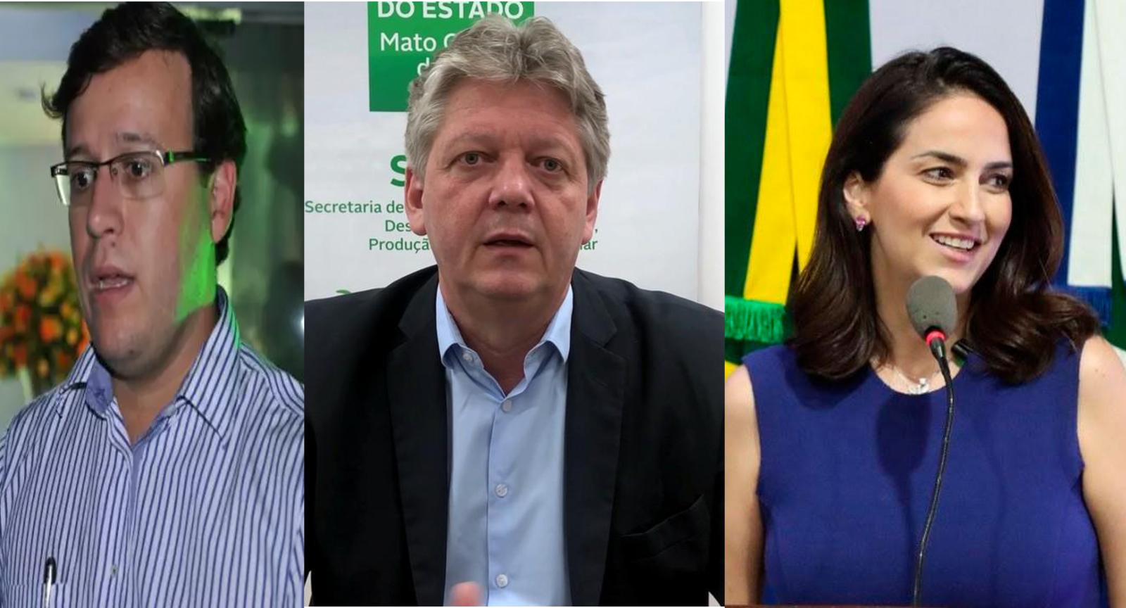 Ex-secretários e vice-prefeita disputam suplência de Reinaldo Azambuja.