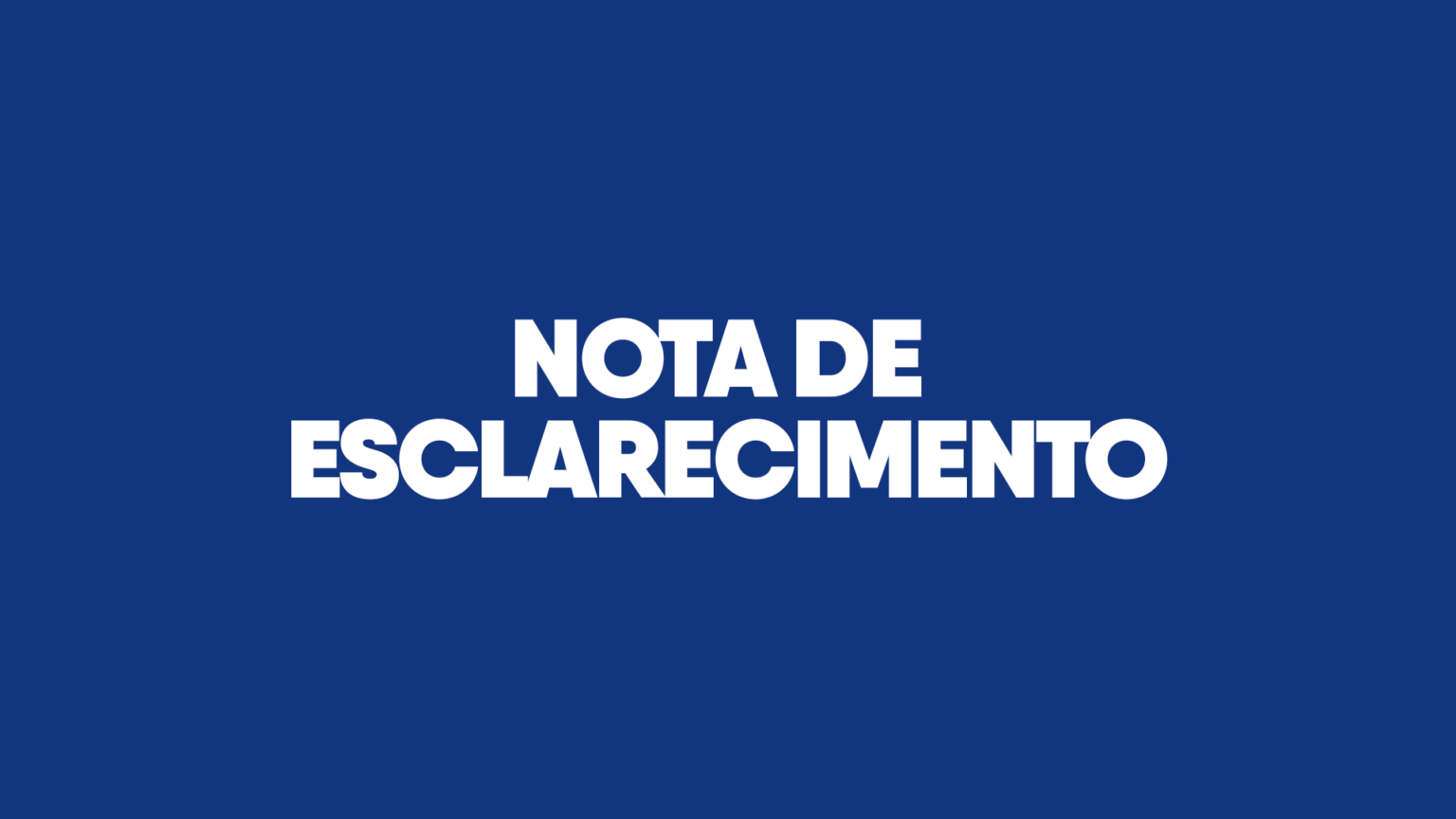 Nota de esclarecimento em defesa da verdade.