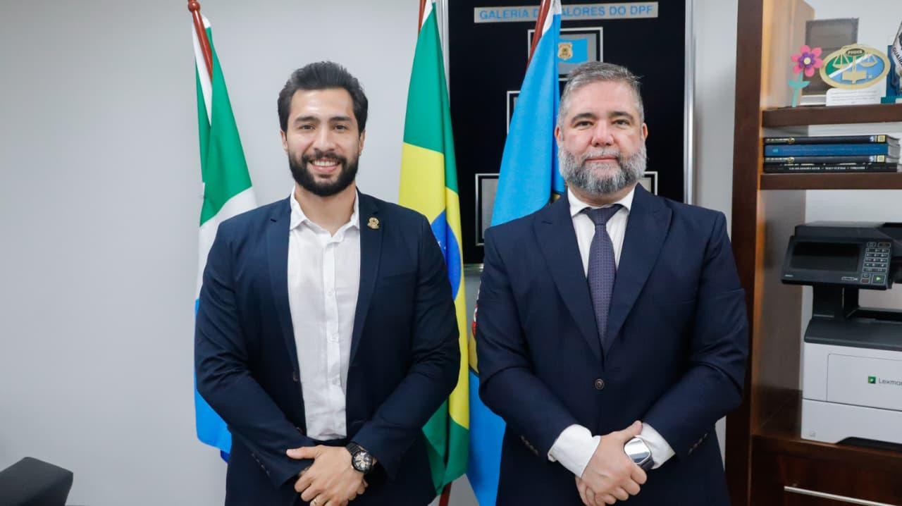 Vereador Fábio Rocha cumpre agenda na Polícia Federal e reforça diálogo institucional em MS.