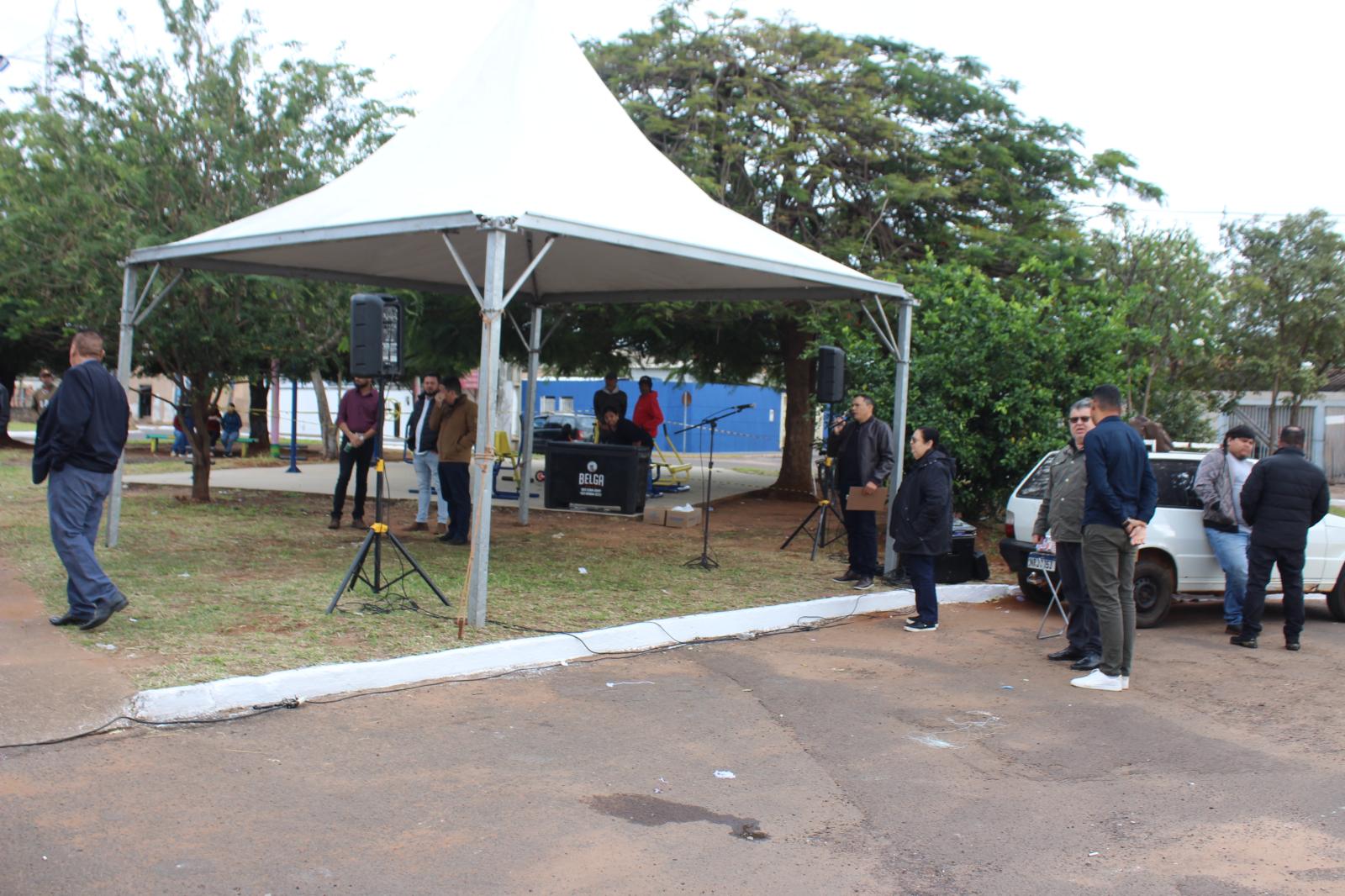 Marcos Alex Melo Representa o Secretário Darci Caldo na Inauguração do Playground da Aldeia Urbana Marçal de Souza.