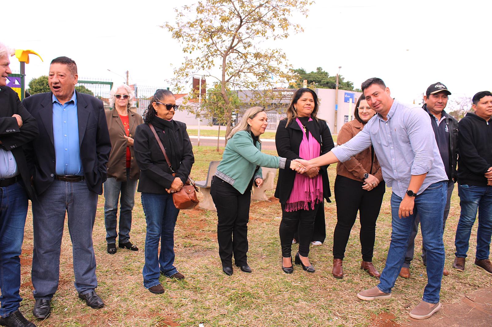Marcos Alex Melo Representa o Secretário Darci Caldo na Inauguração do Playground da Aldeia Urbana Marçal de Souza.