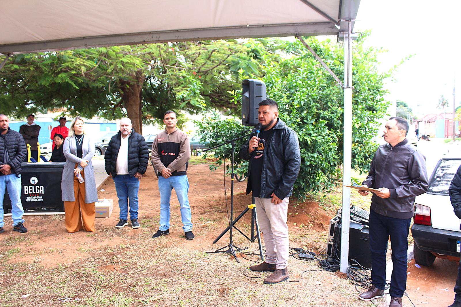 Marcos Alex Melo Representa o Secretário Darci Caldo na Inauguração do Playground da Aldeia Urbana Marçal de Souza.