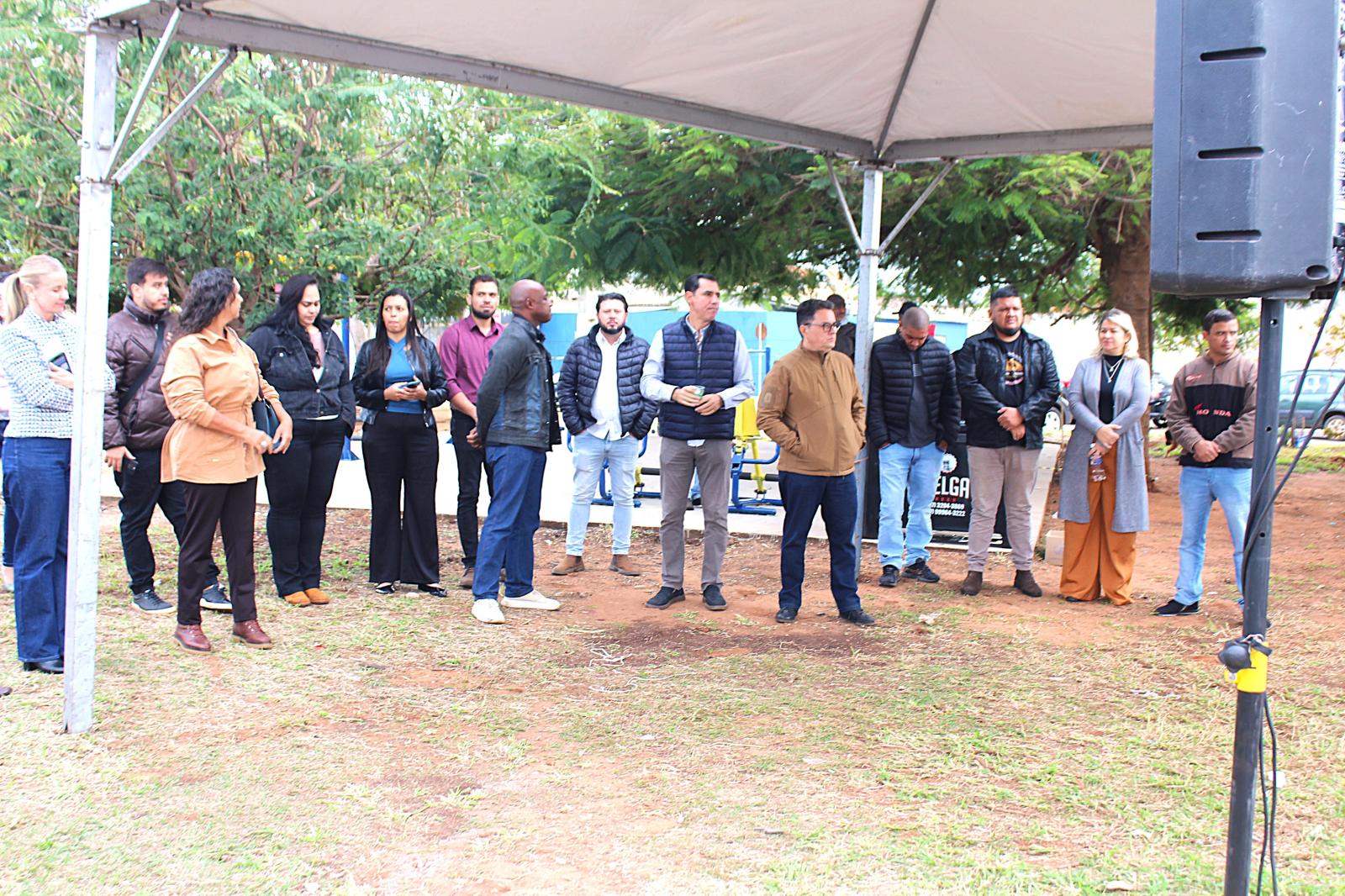 Marcos Alex Melo Representa o Secretário Darci Caldo na Inauguração do Playground da Aldeia Urbana Marçal de Souza.