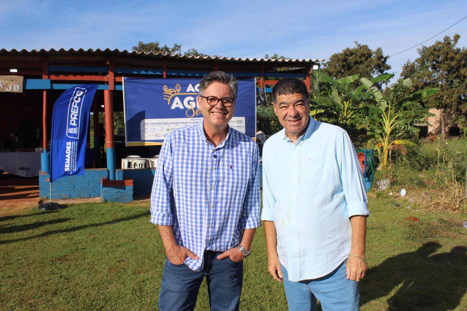Secretário Darci Caldo participa do Agro Social na Chácara Buriti ao lado da prefeita Adriane Lopes e do deputado Lídio Lopes. Secretário Darci Caldo participa do Agro Social na Chácara Buriti ao lado da prefeita Adriane Lopes e do deputado Lídio Lopes.